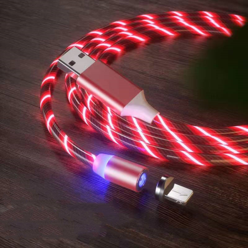 Magnetic charging cable in use with phone