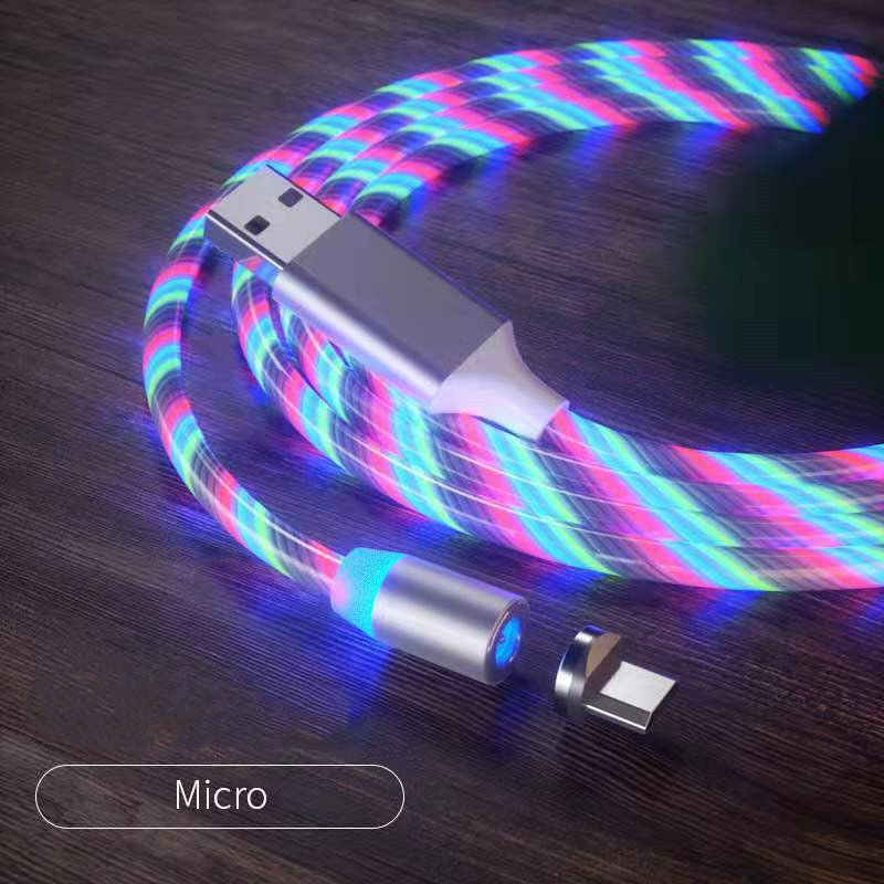 Magnetic charging cable charging multiple devices