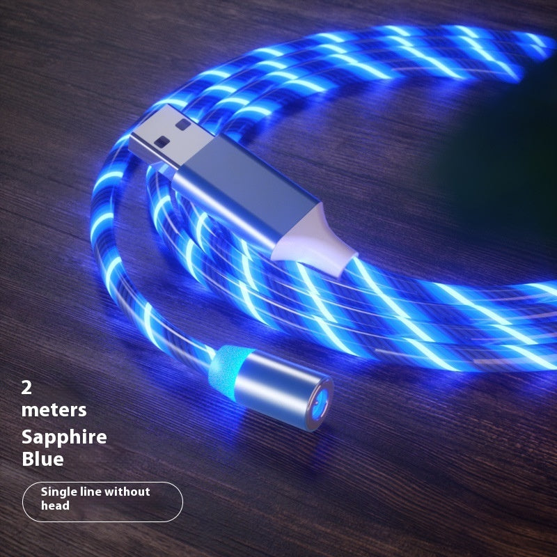 Magnetic charging cable connector detail view