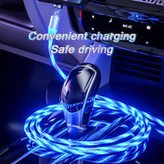 Magnetic 3-in-1 LED charging cable