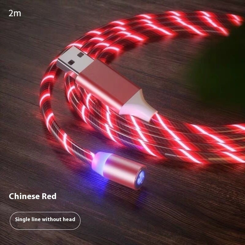 Magnetic charging cable connector head close-up