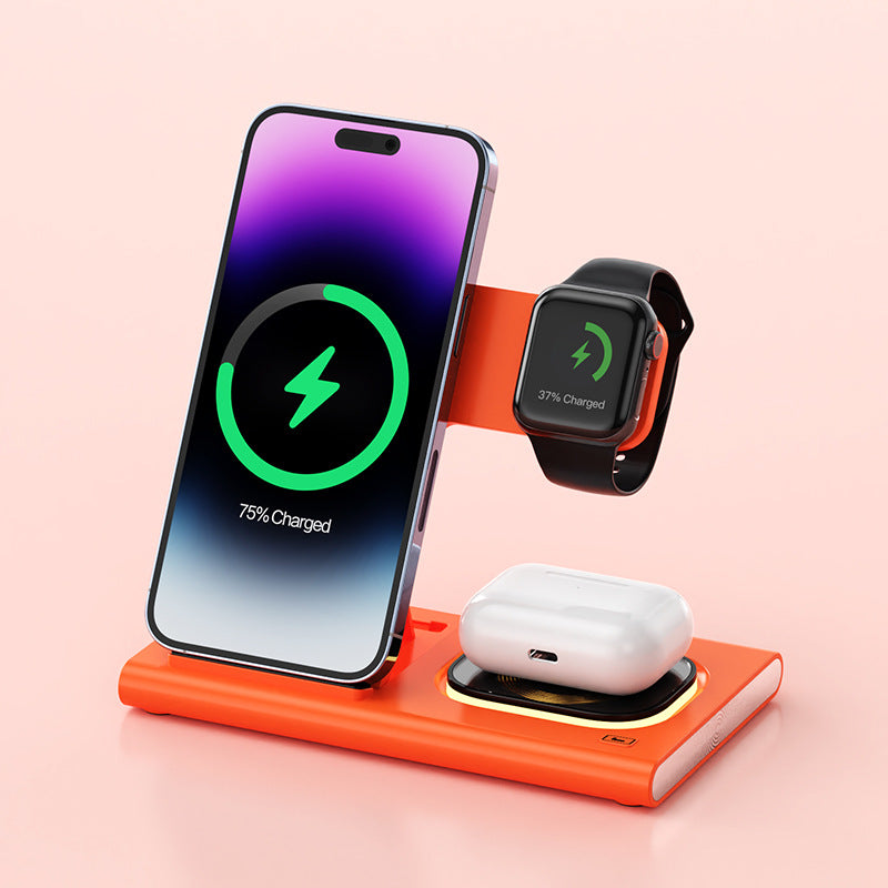 3-in-1 magnetic wireless charging station – additional view